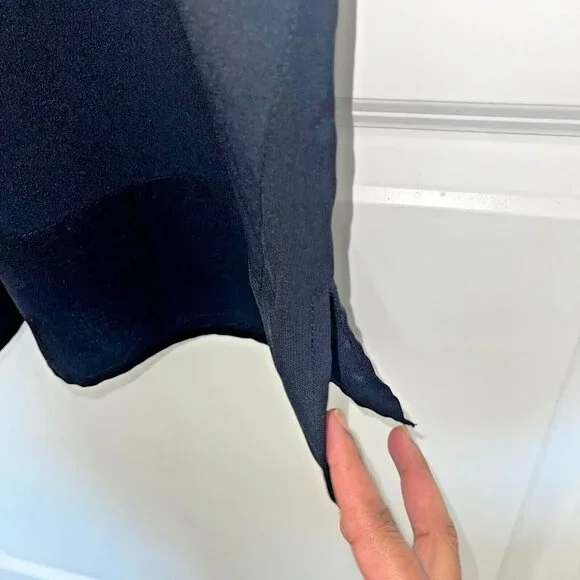 Allen Solly Women's Black Sleeveless Midi Dress Size M - Elegant Casual Summer - Picture 6 of 11